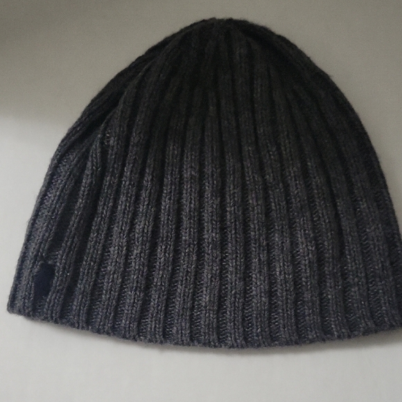 Polo Ralph Lauren Black Knit Beanie Uncuffed OS Dark Gray - Picture 9 of 9